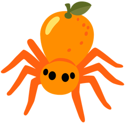 spider and tangerine