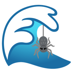 spider and water wave