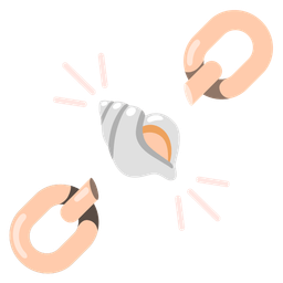 spiral shell and chains