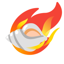 spiral shell and comet