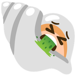 spiral shell and face vomiting