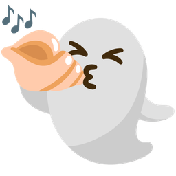 spiral shell and ghost