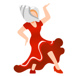 spiral shell and high-heeled shoe