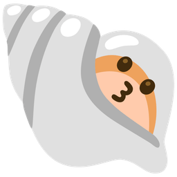 Spiral shell and Kissing face