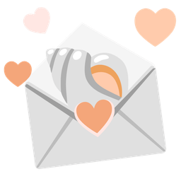 spiral shell and love letter