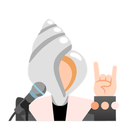 spiral shell and microphone