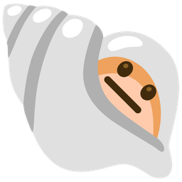 spiral shell and neutral face