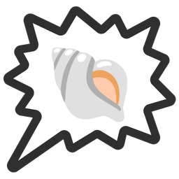 spiral shell and right anger bubble