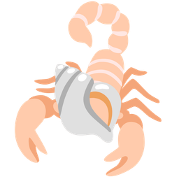 spiral shell and scorpion