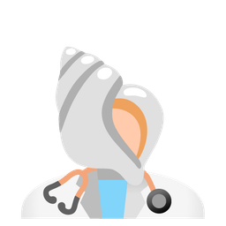 spiral shell and stethoscope