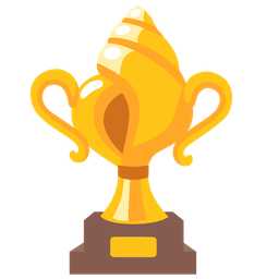 spiral shell and trophy