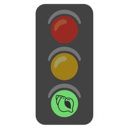 spiral shell and vertical traffic light