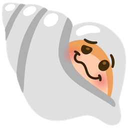 spiral shell and woozy face