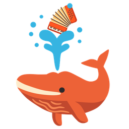 spouting whale and accordion