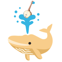 spouting whale and banjo