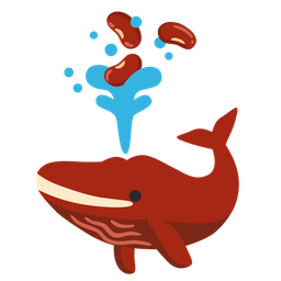 spouting whale and beans