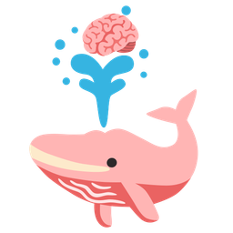 spouting whale and brain