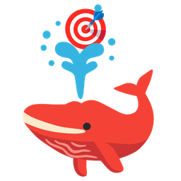 spouting whale and bullseye