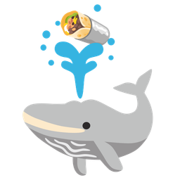 spouting whale and burrito