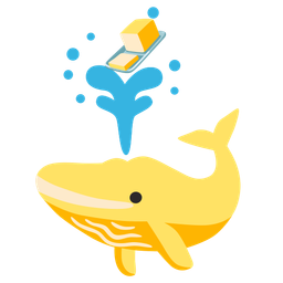 spouting whale and butter