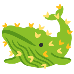 spouting whale and cactus