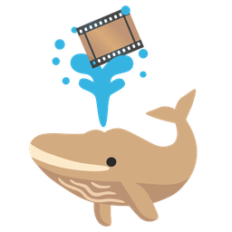 spouting whale and film frames