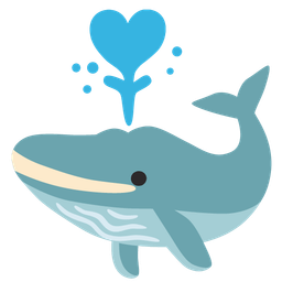 spouting whale and heart suit