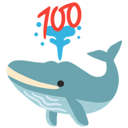 spouting whale and hundred points