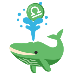 spouting whale and Libra