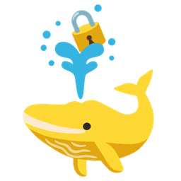 spouting whale and locked