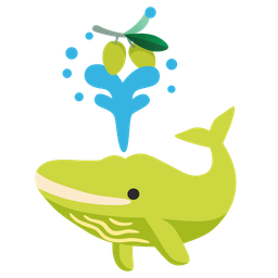 spouting whale and olive