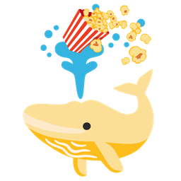 spouting whale and popcorn