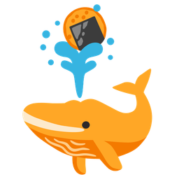 spouting whale and rice cracker