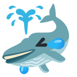 Spouting whale and Rolling on the floor laughing