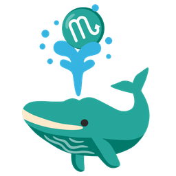 spouting whale and Scorpio