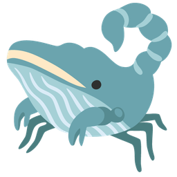 spouting whale and scorpion