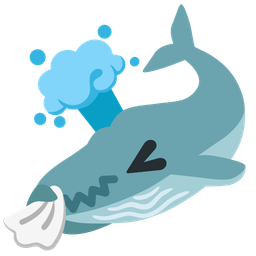spouting whale and sneezing face