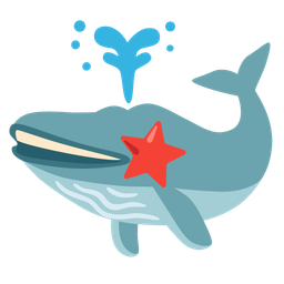 Spouting whale and Star-struck