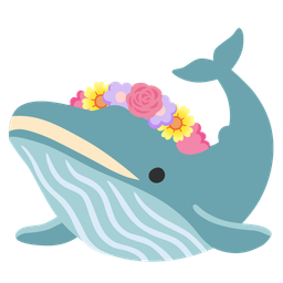 spouting whale and tulip