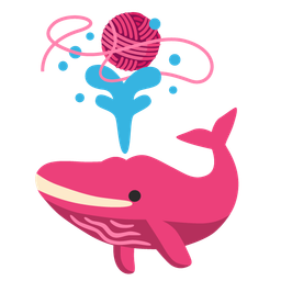 spouting whale and yarn