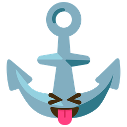 squinting face with tongue and anchor