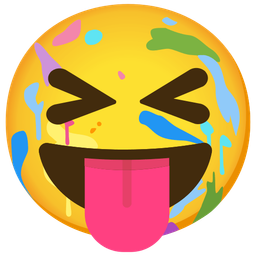 squinting face with tongue and artist palette