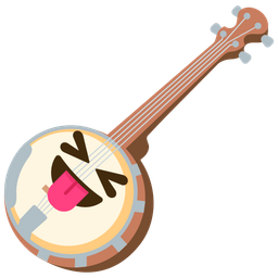 squinting face with tongue and banjo