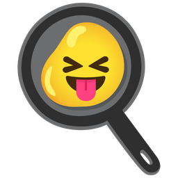 squinting face with tongue and cooking