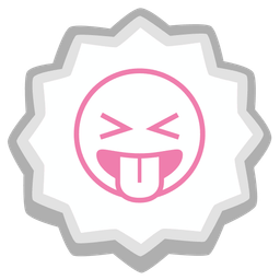 squinting face with tongue and fish cake with swirl