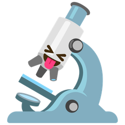 squinting face with tongue and microscope