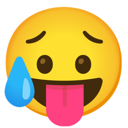 squinting face with tongue and sad but relieved face