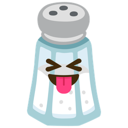 squinting face with tongue and salt