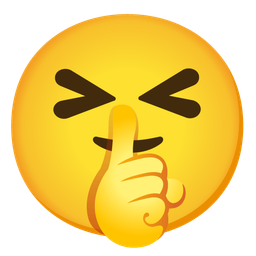 squinting face with tongue and shushing face