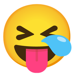 squinting face with tongue and sleepy face